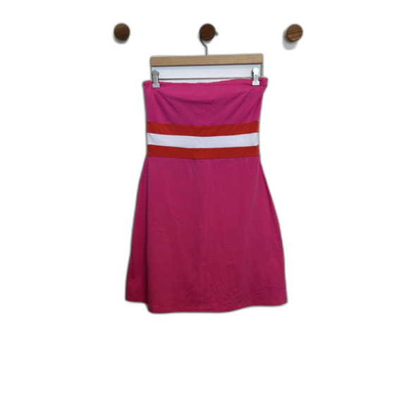 Moda International Womens Sleeveless Color block Mini Dress Size Large Pink - Picture 1 of 13